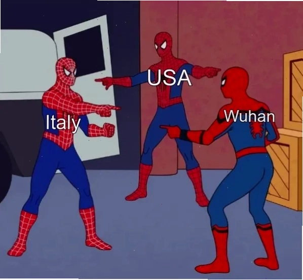 spider meme chụp ảnh