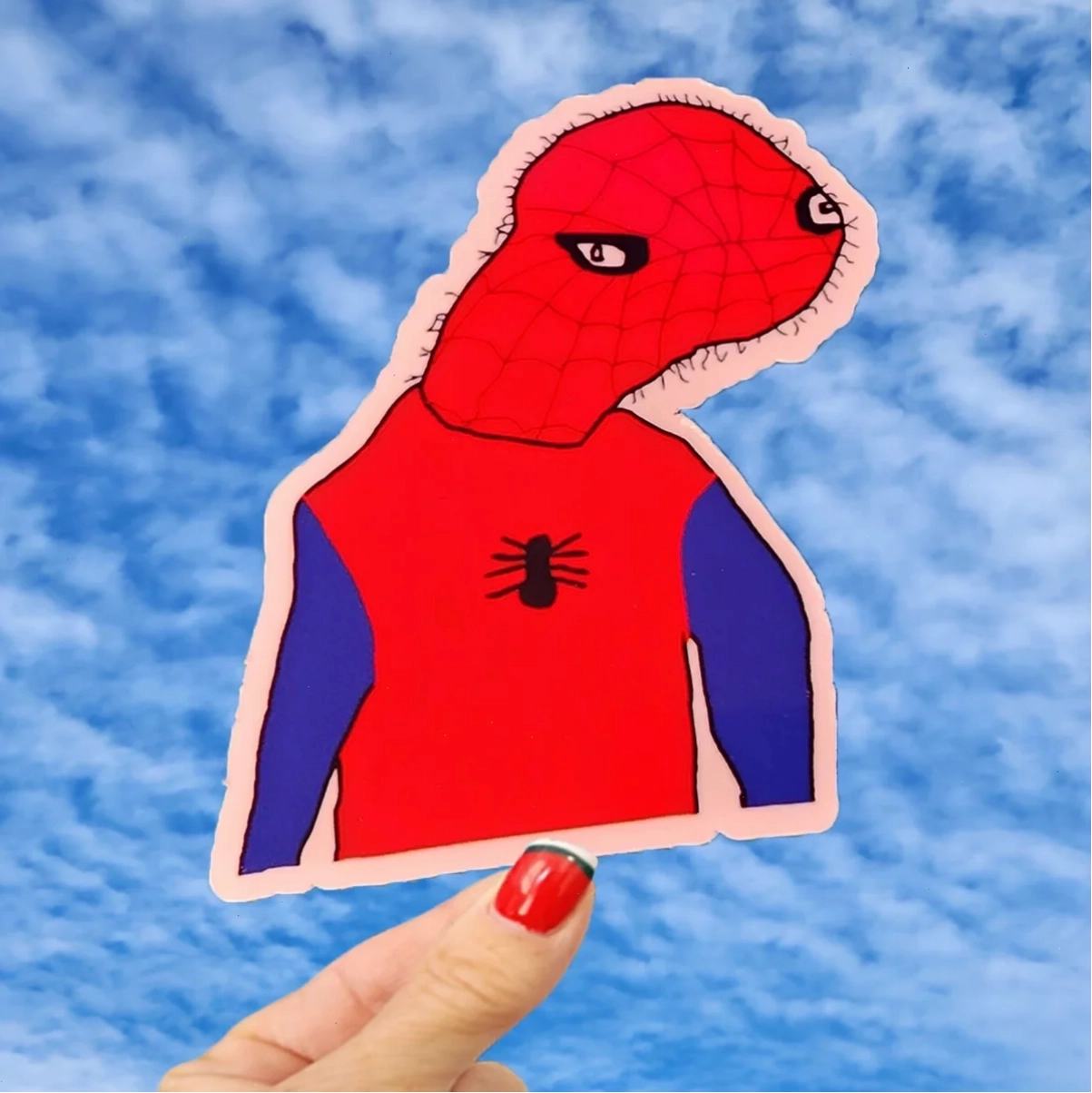 spider meme gương