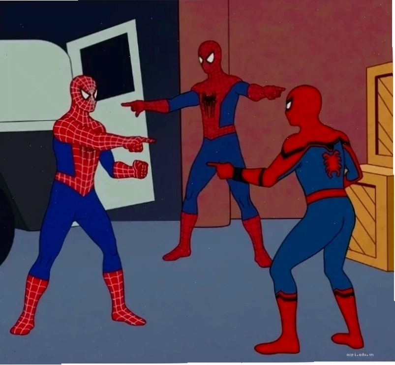 spiderman meme biểu cảm