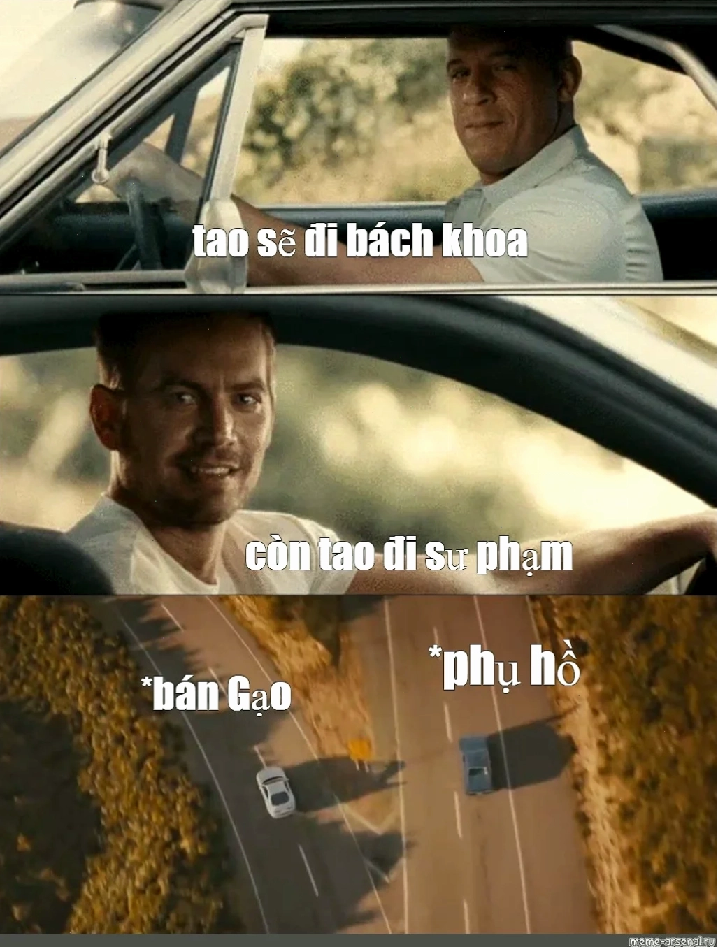 sư phụ meme cười tươi