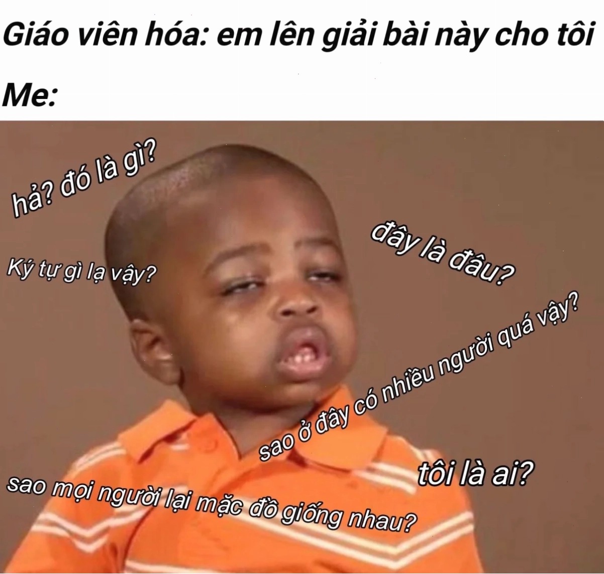Sức hút của đây là đâu tôi là ai meme
