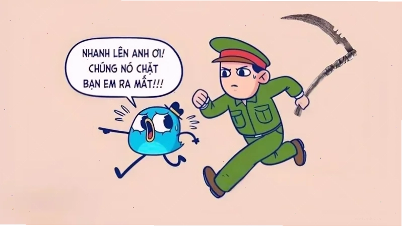 tao báo công an meme biểu cảm lạ