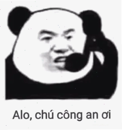 tao báo công an meme chú mèo gọi điện thoại