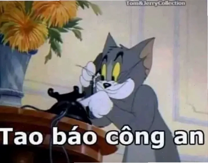 tao báo công an meme chú vịt vui vẻ