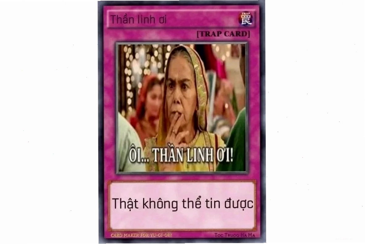 thần bài meme độc đáo