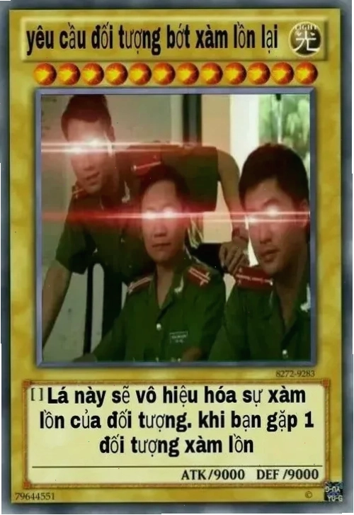 thần bài meme lầy lội