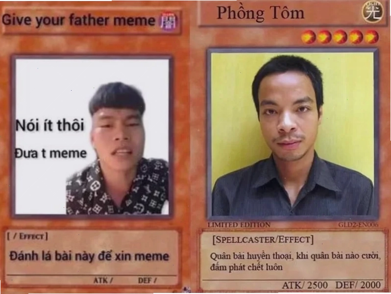 thần bài meme quyết đoán
