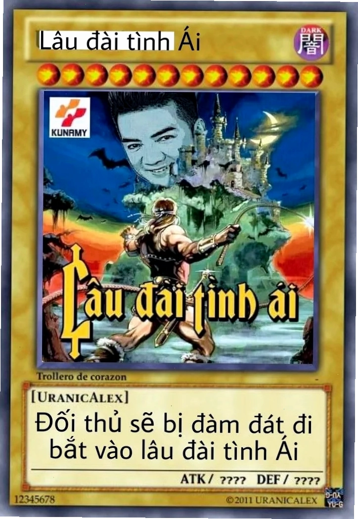 thần bài meme với hiệu ứng phản dame