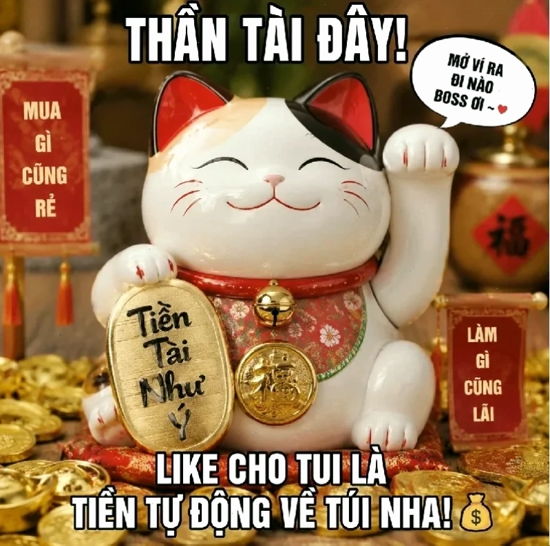 thần tài đến meme sáng tạo