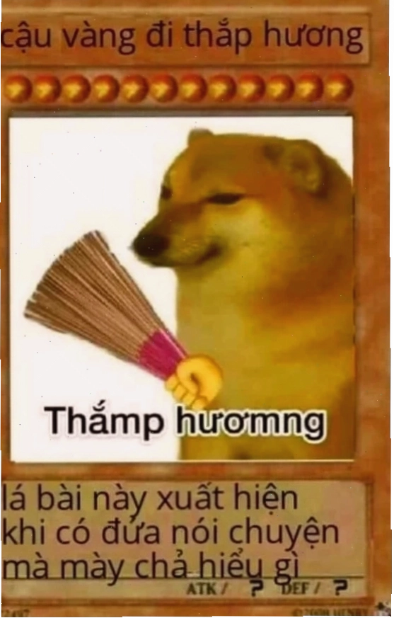 thắp hương meme hòa thượng