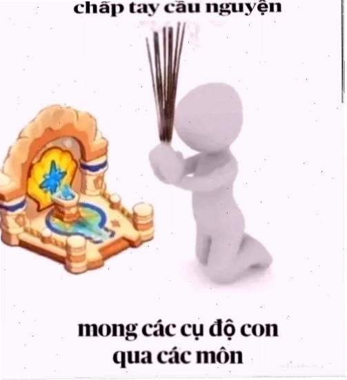 thắp hương meme khói tỏa