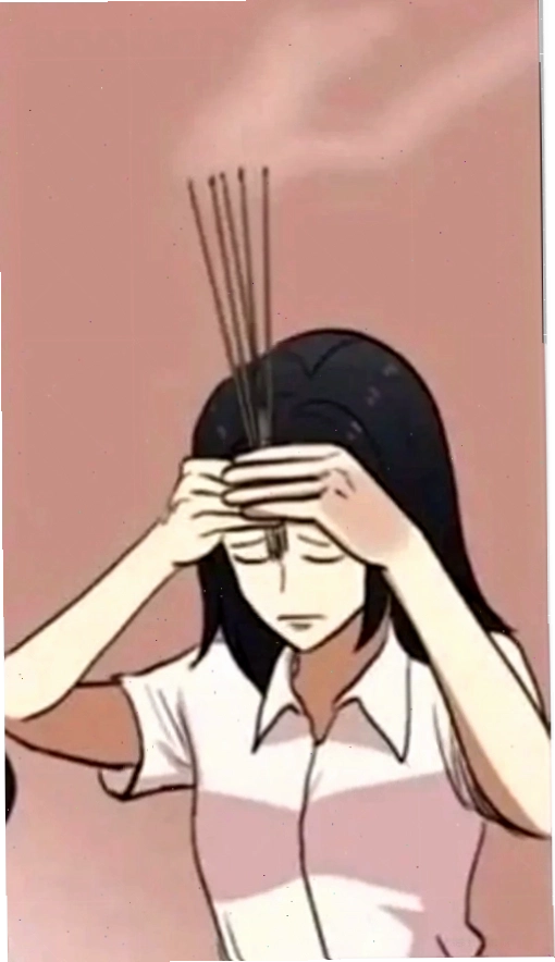 thắp hương meme phụ nữ