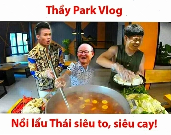 Thầy Park ăn mừng park hang seo meme