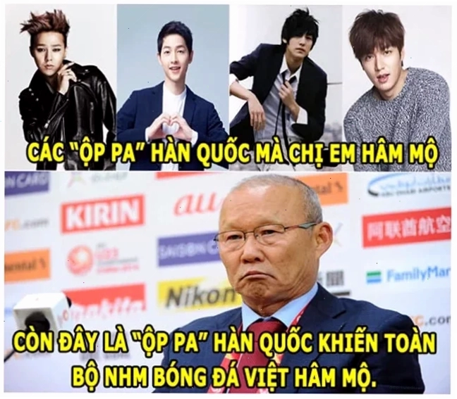 Thầy Park nghiêm nghị park hang seo meme
