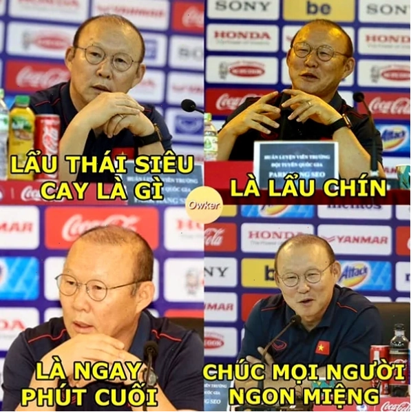 Thầy Park nhìn xa xăm park hang seo meme