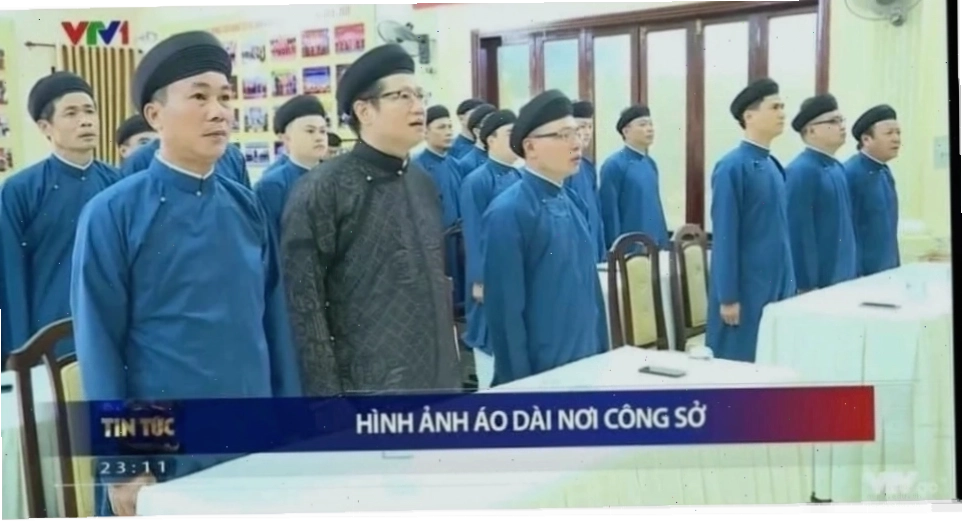 Thiếu nữ áo dài meme cùng cảnh vật thiên nhiên