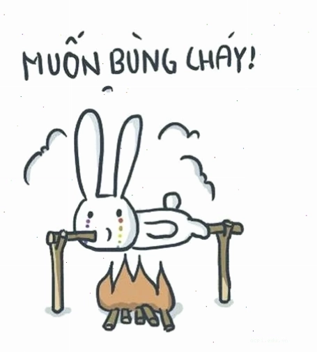 thỏ bảy màu đe dọa