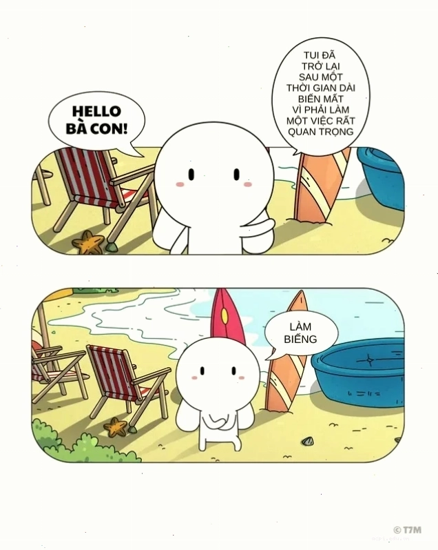 thỏ bảy màu nhại lại bạn bè