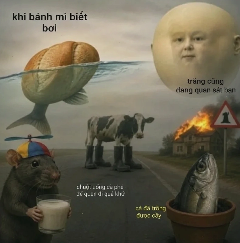 thông não meme hài
