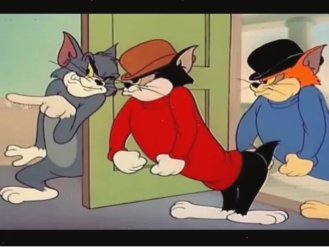 tom cat meme đấu súng