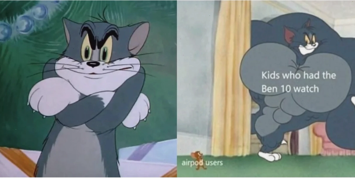 tom cat meme đọc báo