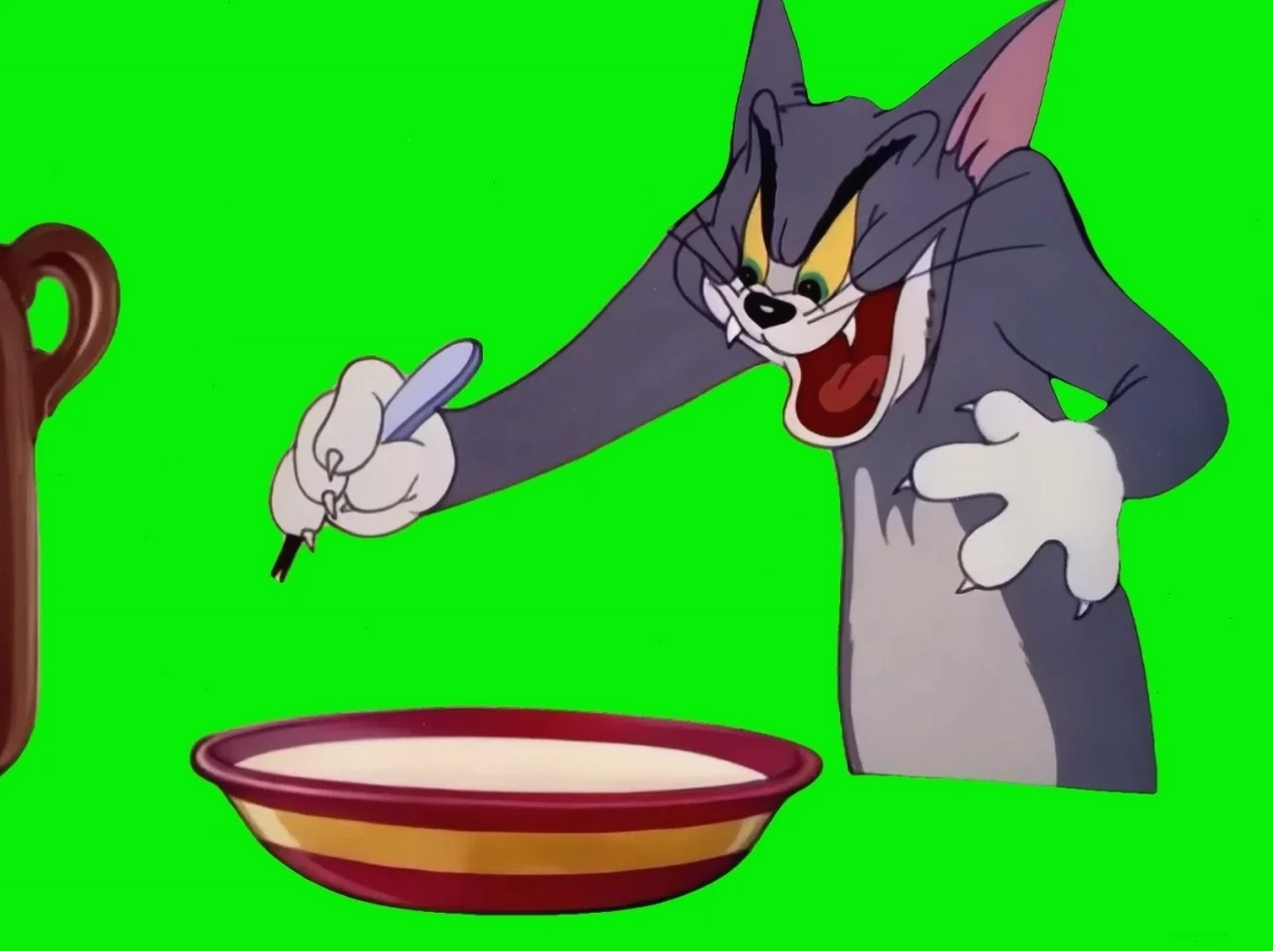 tom cat meme mở cửa