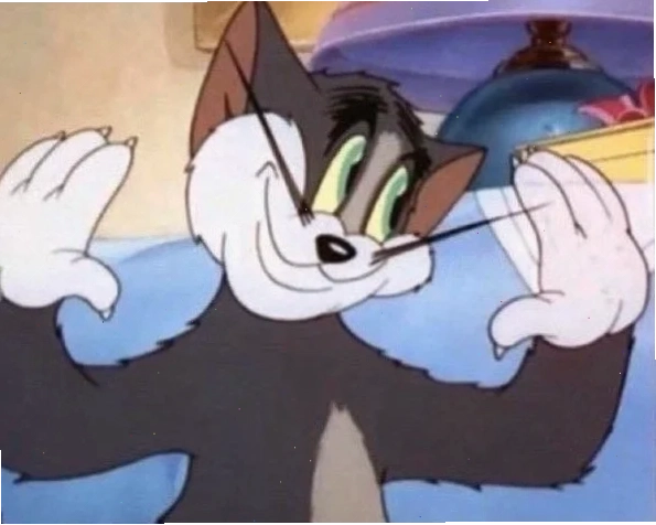 tom cat meme thẫn thờ
