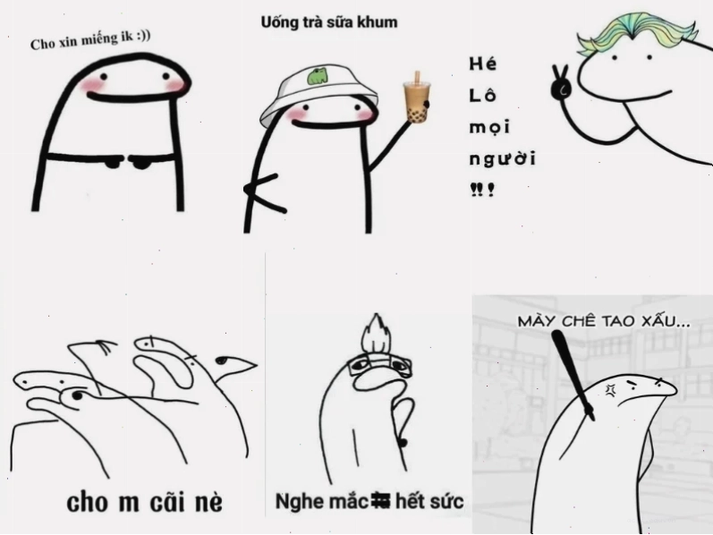 trà sữa meme bánh tráng cuộn