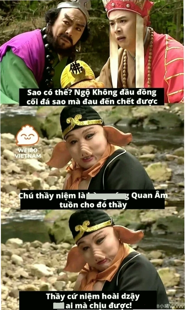trư bát giới meme làm dáng
