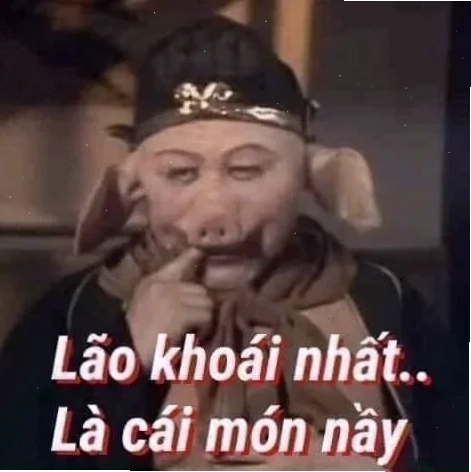 trư bát giới meme mếu máo