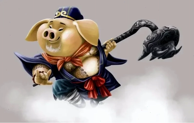 trư bát giới meme suy tư