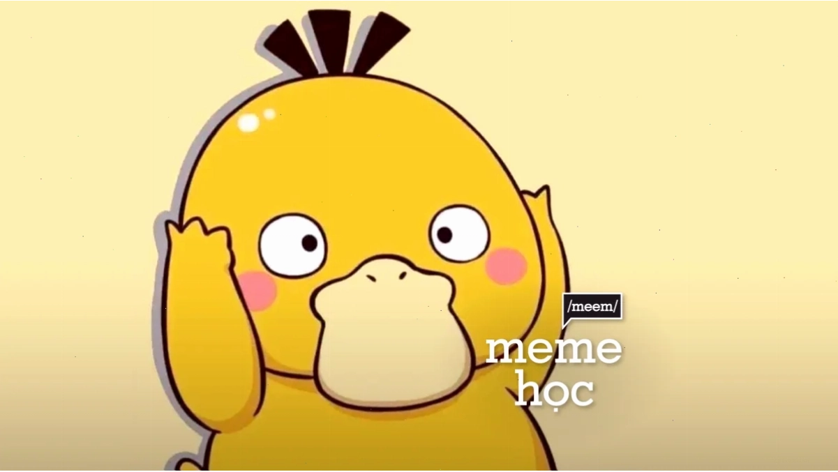 Vịt vàng meme đeo kính