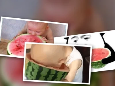 Cười nghiêng ngả với bộ sưu tập meme ăn dưa hấu siêu lầy