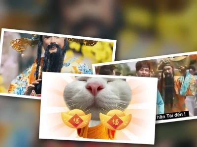 Thần tài đến meme siêu hài hước cười rụng rời