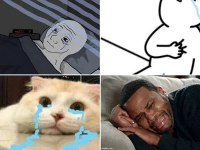 Tổng hợp meme nằm khóc bá đạo nhất cho dân chơi hệ emo
