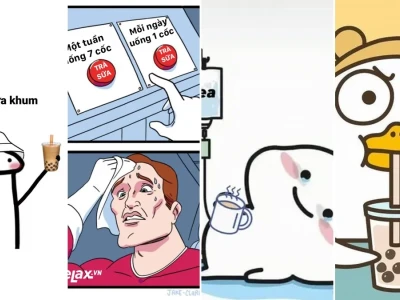 Trà sữa meme siêu đậm đà khuấy đảo giới trẻ Gò Vấp